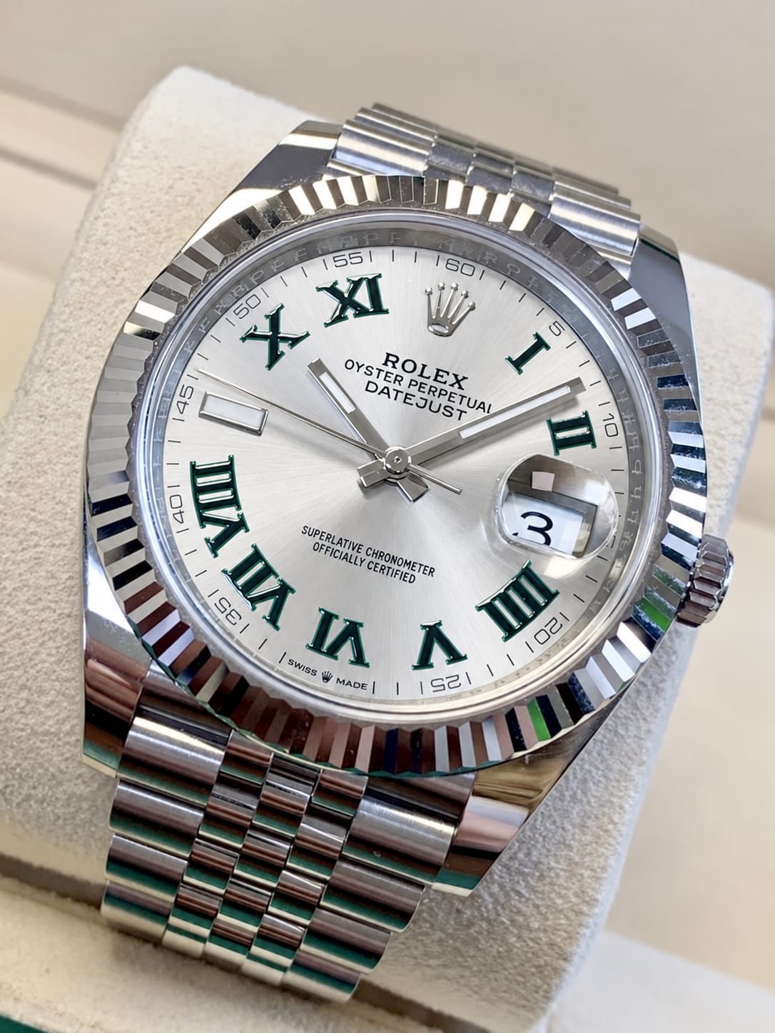 ساعة Rolex Datejust Watch – Roman Numerals, Silver Oyster Bracelet & Transparent Case Back